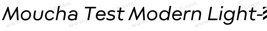 Moucha Test Modern Light字体转换